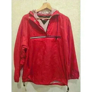 Vintage Collection 90s! Tommy red jacket windbreaker. Sz Large